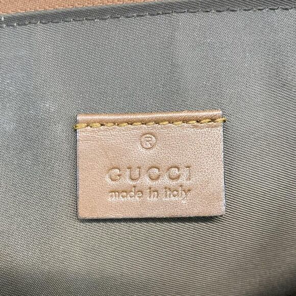 Gucci Clutch Bag GG Supreme 481416 Beige X Ebony X Dark Brown L'aveugle Par - Picture 8 of 15